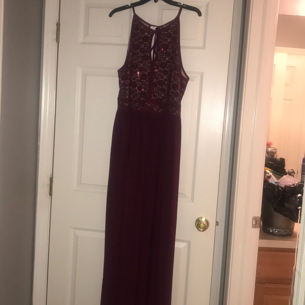 My burgundy dress!!